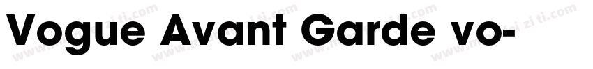 Vogue Avant Garde vo字体转换